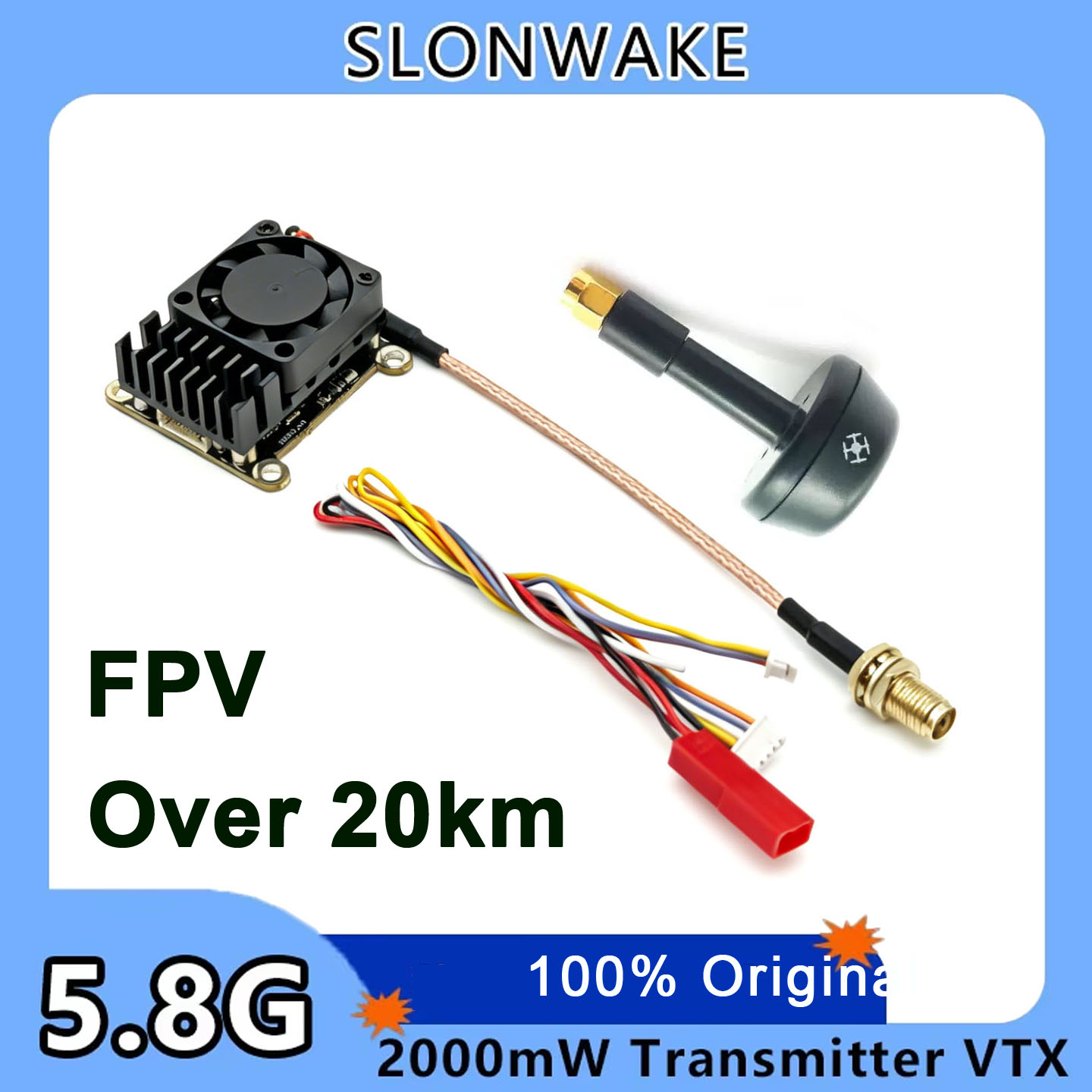 Fpv Drone Vtx - Yeni yükseltme 5.8Ghz 2W ayarlanabilir FPV