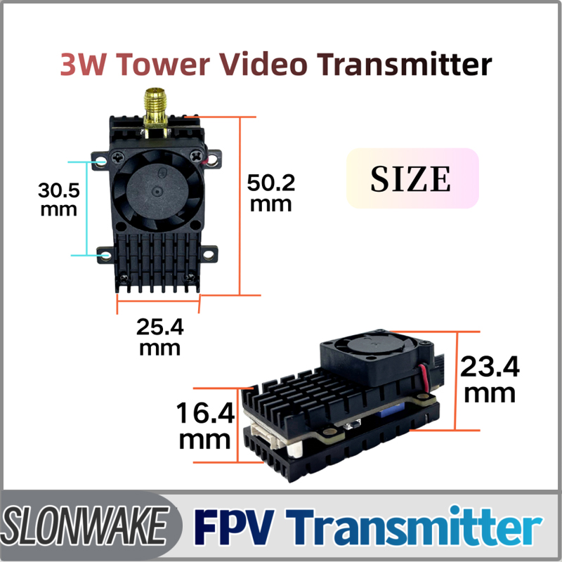 Fpv Drone Vtx - SLONWAKE 5.8G 3000mW Simülasyon VTX FPV